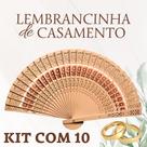 Leques Japonês em Madeira Lembrancinha de Casamento Noivado Bodas ou Festa