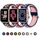 Lerobo 3 Pack Pulseiras Silicone Respiráveis Apple Watch