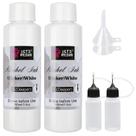 LET'S RESIN Tinta Álcool Branca para Resina, Cores Brancas em Tinta Álcool, 2 Frascos de 100 ml Cada, Tinta para Resina à Base de Álcool Ajustável, Pigmento Branco para Resina Epóxi, Resina Petri, Copos Tumbler, Arte em Resina