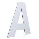 Letra 127mm branco - a - metalmidia