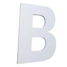 Letra 127mm branco - b - metalmidia