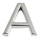Letra A Residencial 39 MM Plástico ABS Cromado BemFixa