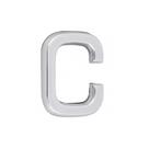 Letra C Bemfixa Abs Cromada 39mm