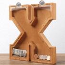 Letra de madeira Piggy Bank HODNSZRIT 23x23x4 cm ABC Coin Bank