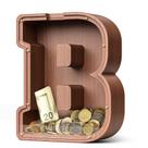 Letra de madeira Piggy Bank Summidate Alphabet B Kids