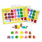 Letra e número 3D dobráveis Crayons Loopy Hues (pacote com 26)