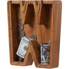 Letra grande do alfabeto de madeira Piggy Bank Ladenk W 23cm