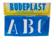 Letra número vazado molde pintura com 36 letras e números 75mm - Budeplast Letra número vazado molde pintura com 36 letras e números 75mm - Budeplast