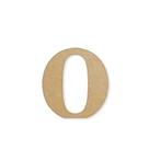 Letra o 15mm por 18cm de Altura Mdf Madeira Cru Letra o 15mm por 18cm de Altura Mdf Madeira Cru