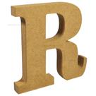 Letra R 15mm por 18cm de Altura Mdf Madeira Letra R 15mm por 18cm de Altura Mdf Madeira