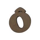 Letras com Acento para Aplique Artesanato 2,5cm Kit 100un Mdf Madeira