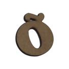 Letras com Acento para Aplique Artesanato 2,5cm Kit 30un Mdf Madeira
