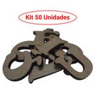Letras com Acento para Aplique Artesanato 2,5cm Kit 50un Mdf Madeira Letras com Acento para Aplique Artesanato 2,5cm Kit 50un Mdf Madeira