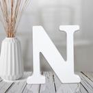 Letras de madeira AOCEAN 10cm brancas inacabadas para decoração de parede