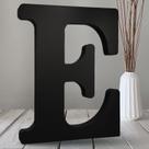 Letras de madeira AOCEAN 25 cm pretas inacabadas para decoração de Halloween