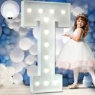 Letras de Marquee com Iluminação - 4 Pés - Branco Frio - Espuma Letras de Marquee com Iluminação - 4 Pés - Branco Frio - Espuma