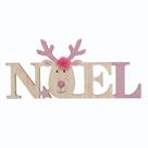 Letras Decorativas Noel em Madeira - Cromus Natal - 1 unidade - Rizzo