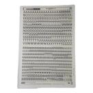Letraset Decalque 25 X 38cm Letras Adesivas 10.1mm Altura Letraset Decalque 25 X 38cm Letras Adesivas 10.1mm Altura