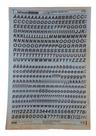 Letraset Decalque 25 X 38cm Letras Adesivas 10.2mm Altura