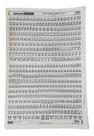 Letraset Decalque 25 X 38cm Letras Adesivas 10.7mm Altura