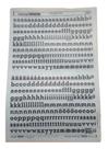 Letraset Decalque 25 X 38cm Letras Adesivas 12.8mm Altura