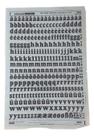 Letraset Decalque 25 X 38cm Letras Adesivas 15.0mm Altura