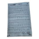 Letraset Decalque 25 X 38cm Letras Adesivas 21,1mm Altura