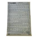 Letraset Decalque 25 X 38cm Letras Adesivas 24,6mm Altura