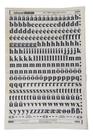 Letraset Decalque 25 X 38cm Letras Adesivas 6.4mm Altura