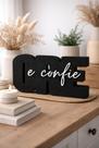 Letreiro 3d - ore e confie - decoração cristã - fé moderna