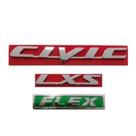 letreiro adesivo Civic LXS cromado mais Flex em metal 3 Peças ano 2007 até 2011 Honda New Civic
