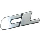 Letreiro "CL" Escovado VW - Marçon 9503