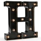 Letreiro de letreiro OYCBUZO LED Light Up Black H