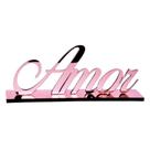 Letreiro Decorativo - Amor Rose - Decoração Espelhada de Mesa com Base Letreiro Decorativo - Amor Rose - Decoração Espelhada de Mesa com Base