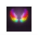 letreiro led neon asas - 70x60cm com fonte