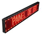 Letreiro Led Painel Propaganda Digital Letras Vermelhas Wifi Mensagens Loja 100x20 Cm