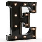 Letreiro Marquee Letters Sign OYCBUZO Light Up Black LED Night Light Letreiro Marquee Letters Sign OYCBUZO Light Up Black LED Night Light