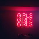 Letreiro neon girls