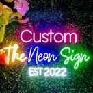 Letreiro Neon LED Personalizado TAADEEBO para Decoração de Parede Grande