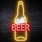 Letrero de Neón LED "Cerveza Fría" Kavaas 42x19 cm con Alimentación USB