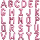 Letter Balloons TONIFUL de 16 polegadas rosa claro A-Z, conjunto de 52