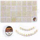Letter Beads Eppingwin 1400 unidades de alfabeto de 4 x 7 mm com caixa de 28 grades
