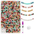 Letter Beads MIIIM 1500 unidades A-Z, 4x7 mm para fabricação de pulseiras