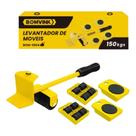 Levantador De Moveis Com Rodas 150Kg Praticidade Ergonomico