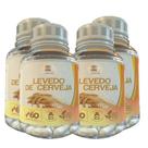 Levedo De Cerveja - 60 Cápsulas 400Mg Kit Com 4 Potes