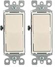 Leviton 5604-2T Interruptor basculante Decora de 4 vías, 15 amperios, 120/277V - Paquete de 2