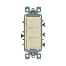 Leviton Decora Interruptor Triple Palanca Unipolar 15A Marfil