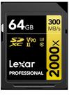 Lexar Gold Professional 2000x SDHC 64GB C10, U3, V90,300MBs Leitura, 260MBs Escrita
