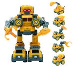 LEXiBOOK Robotruck Brinquedo de Construção Transformável 5 em 1