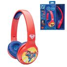LEXiBOOK Superman Auriculares 2 en 1 Bluetooth con Cable para Niños